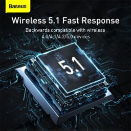 Baseus USB Bluetooth Adapter Bluetooth 5.1 Music Audio Receiver Transmitter For PC Speaker Laptop Wireless Mouse USB Transmitter