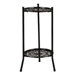 Two-Layer Elegant Metal Plant Stand Shelf Potted Plant Holder Modern Tall Plant Pot Stands for Indoor Outdoor Decor