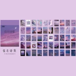 50sheets 50 Patterns Washi Paper Ins Stickers Book Aesthetic Scenery Sticker for Scrapbooking Journals Album Diary DIY Paers