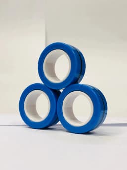 3pcs Finger Magnetic Rings Colorful Fidget Toy Set Adult Magnets Spinner Rings for Relieve Stress Anxiety Relief Therapy