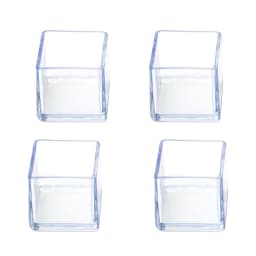 4PCs/Set Transparent PVC Round/Square Chair Leg Furniture Table Chair Leg Floor Feet Cap Cover Socks Plugs Protector Home Decor