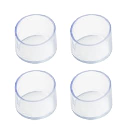 4PCs/Set Transparent PVC Round/Square Chair Leg Furniture Table Chair Leg Floor Feet Cap Cover Socks Plugs Protector Home Decor