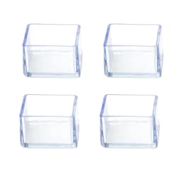4PCs/Set Transparent PVC Round/Square Chair Leg Furniture Table Chair Leg Floor Feet Cap Cover Socks Plugs Protector Home Decor