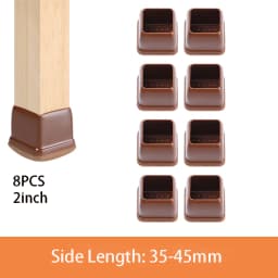 Chair Leg Caps Rubber Feet Protector Stool Table Furniture Leg Cover Non Slip Felt Bottom Pads Round Square Floor Protectors