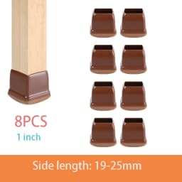 Chair Leg Caps Rubber Feet Protector Stool Table Furniture Leg Cover Non Slip Felt Bottom Pads Round Square Floor Protectors