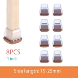 Chair Leg Caps Rubber Feet Protector Stool Table Furniture Leg Cover Non Slip Felt Bottom Pads Round Square Floor Protectors
