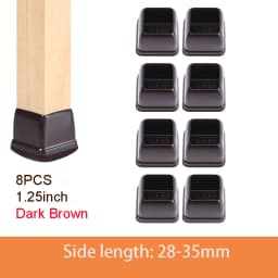 Chair Leg Caps Rubber Feet Protector Stool Table Furniture Leg Cover Non Slip Felt Bottom Pads Round Square Floor Protectors