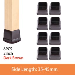 Chair Leg Caps Rubber Feet Protector Stool Table Furniture Leg Cover Non Slip Felt Bottom Pads Round Square Floor Protectors
