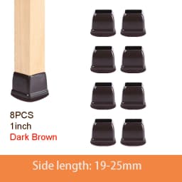 Chair Leg Caps Rubber Feet Protector Stool Table Furniture Leg Cover Non Slip Felt Bottom Pads Round Square Floor Protectors