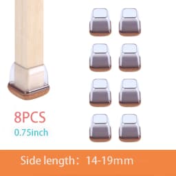 Chair Leg Caps Rubber Feet Protector Stool Table Furniture Leg Cover Non Slip Felt Bottom Pads Round Square Floor Protectors