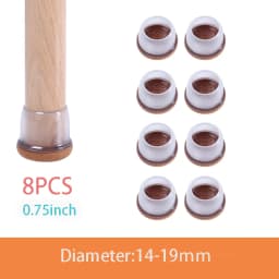 Chair Leg Caps Rubber Feet Protector Stool Table Furniture Leg Cover Non Slip Felt Bottom Pads Round Square Floor Protectors
