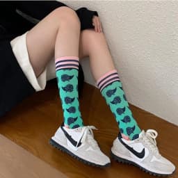 Fashion Colorful Spring Autumn Stocking  Women's Socks  Plant Hedgehog Slothsi Cotton Socks Personality Straight Trendy Socks