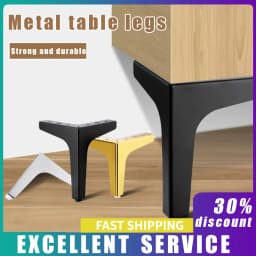 4pcs Modern furniture legs metal gold Black Iron Sofa Feet for Table Bed Chair Desk Dresser Cabinet support Furniture Hardware