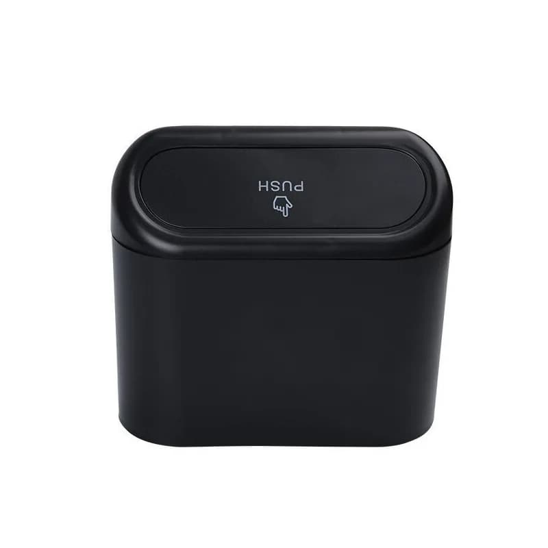 Portable Car Trash Can Hanging Mini Vehicle Garbage Organization With Lid Multifunctional Folding Automotive Garbage Storage Box