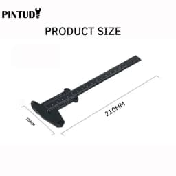1PC Plastic Vernier Caliper Digital Display Caliper Mini Text Play Caliper Student Vernier Ruler 0 to 150mm Measuring Tool
