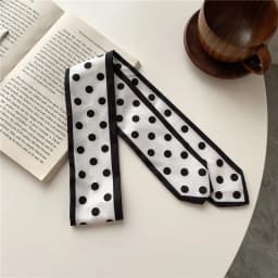 High-Grade Khaki Nude Color Series Silk Scarf Hair Band Ribbon Tied-up Hair Long Bow Vintage Satin Ribbon Hair Accessories