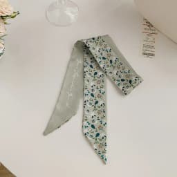 High-Grade Khaki Nude Color Series Silk Scarf Hair Band Ribbon Tied-up Hair Long Bow Vintage Satin Ribbon Hair Accessories