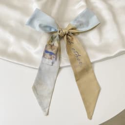 High-Grade Khaki Nude Color Series Silk Scarf Hair Band Ribbon Tied-up Hair Long Bow Vintage Satin Ribbon Hair Accessories