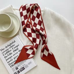 High-Grade Khaki Nude Color Series Silk Scarf Hair Band Ribbon Tied-up Hair Long Bow Vintage Satin Ribbon Hair Accessories