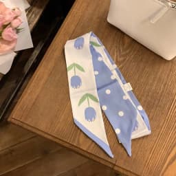 High-Grade Khaki Nude Color Series Silk Scarf Hair Band Ribbon Tied-up Hair Long Bow Vintage Satin Ribbon Hair Accessories