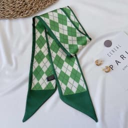 High-Grade Khaki Nude Color Series Silk Scarf Hair Band Ribbon Tied-up Hair Long Bow Vintage Satin Ribbon Hair Accessories