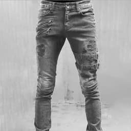 Plus Size Straight Jeans Man Pants Spring Summer Boyfriend Jeans Streetwear Skinny Zips 3 Colors Cacual Long Denim Trousers