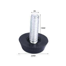 10 Pcs/lot Home Metal Adjustable M6 M8 Threaded Stem Furniture Table Desk Glide Leg Leveler Leveling Foot Adjuster Pad Screw On
