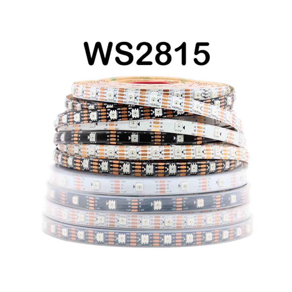 WS2812B WS2811 WS2813 WS2815 5050 RGBIC Smart LED Strip WS2812 Individually Addressable IC 30/60/144Pixels/Leds/m Light DC5V/12V
