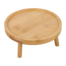 Flower Holder Stand Plant Display Wooden Balcony Planter Round Wood Decorative Rack Potted Rustic Shelf Pot Stands Modern