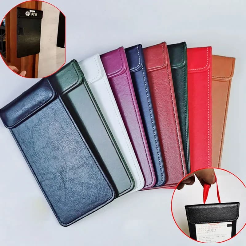 Bill Holder Restaurant Clip Check Yellow Red Blue Black Brown