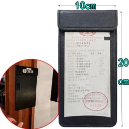 Bill Holder Restaurant Clip Check Yellow Red Blue Black Brown