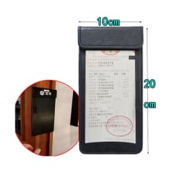 Bill Holder Restaurant Clip Check Yellow Red Blue Black Brown