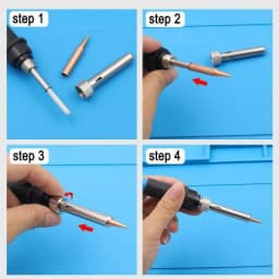 5pcs 900M-T Pure Copper Soldering Iron Tips Lead-Free Welding Solder Tip For Welding Equipment Soldering Supplies