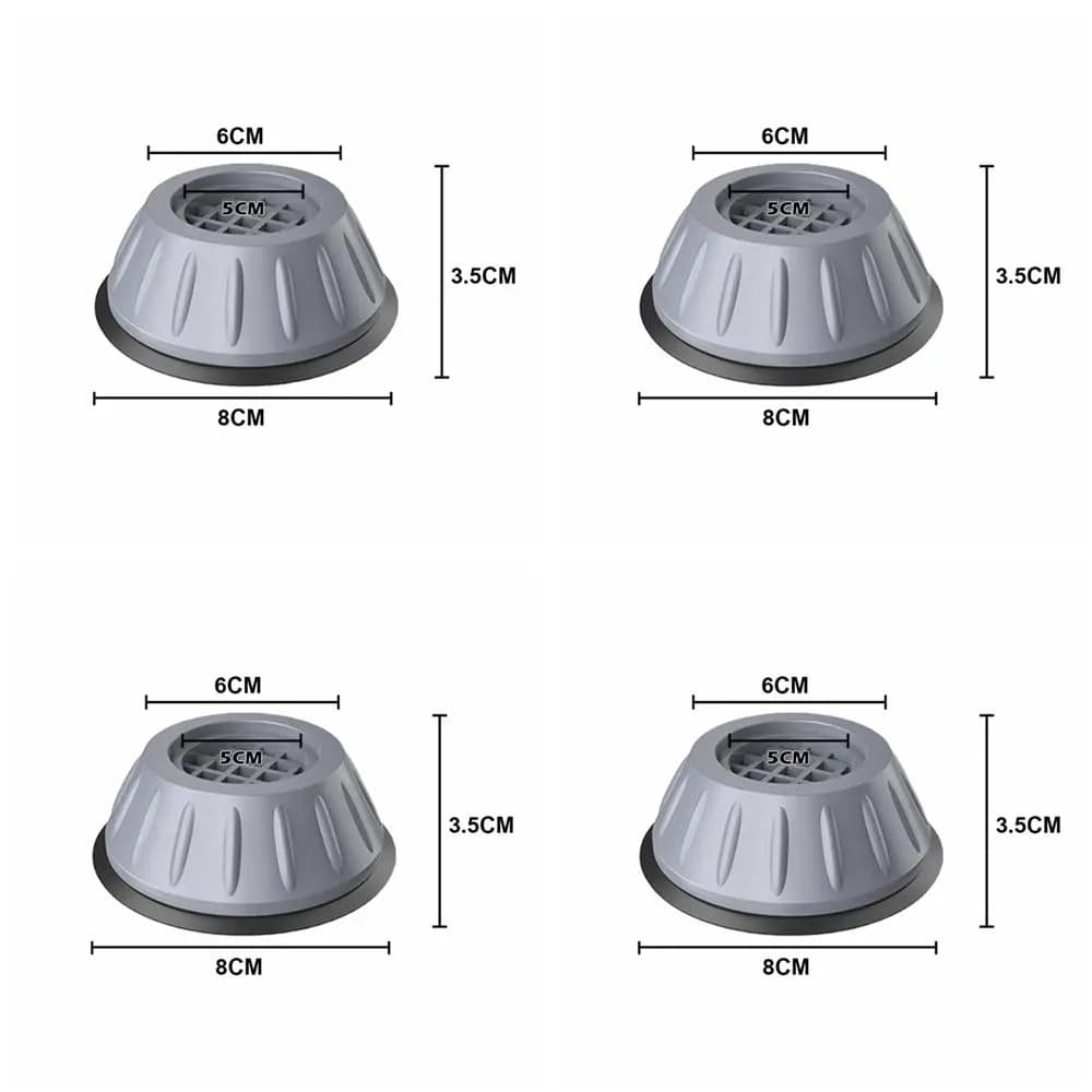 Universal Anti Vibration Washing Machine Feet Pads Furniture Raiser Support Silent Rubber Refrigerator Base Damper Stand Legs