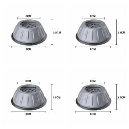 Universal Anti Vibration Washing Machine Feet Pads Furniture Raiser Support Silent Rubber Refrigerator Base Damper Stand Legs