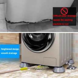 Universal Anti Vibration Washing Machine Feet Pads Furniture Raiser Support Silent Rubber Refrigerator Base Damper Stand Legs