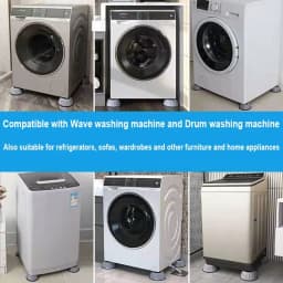 Universal Anti Vibration Washing Machine Feet Pads Furniture Raiser Support Silent Rubber Refrigerator Base Damper Stand Legs