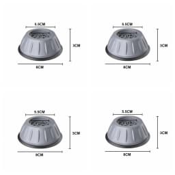 Universal Anti Vibration Washing Machine Feet Pads Furniture Raiser Support Silent Rubber Refrigerator Base Damper Stand Legs