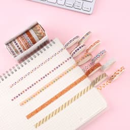 10Rolls Stars Washi Tape Decorative Adhesive Tape School Journal Supplies Gold Foil Scrapbooking Kawaii Stationery Masking Tape