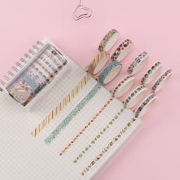 10Rolls Stars Washi Tape Decorative Adhesive Tape School Journal Supplies Gold Foil Scrapbooking Kawaii Stationery Masking Tape