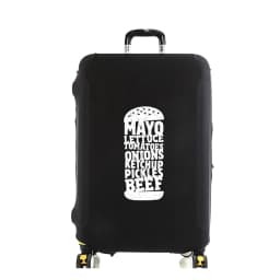 Luggage Cover Hamburger Pattern Suitcase Cover Protector Thicker Elastic Dust Covering18-32 Inch Trolley Case Travel Accessories