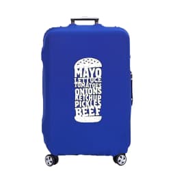 Luggage Cover Hamburger Pattern Suitcase Cover Protector Thicker Elastic Dust Covering18-32 Inch Trolley Case Travel Accessories