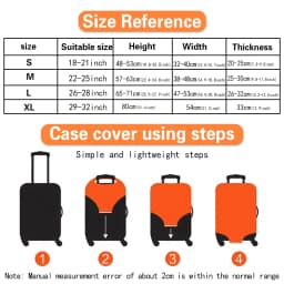 Luggage Cover Hamburger Pattern Suitcase Cover Protector Thicker Elastic Dust Covering18-32 Inch Trolley Case Travel Accessories