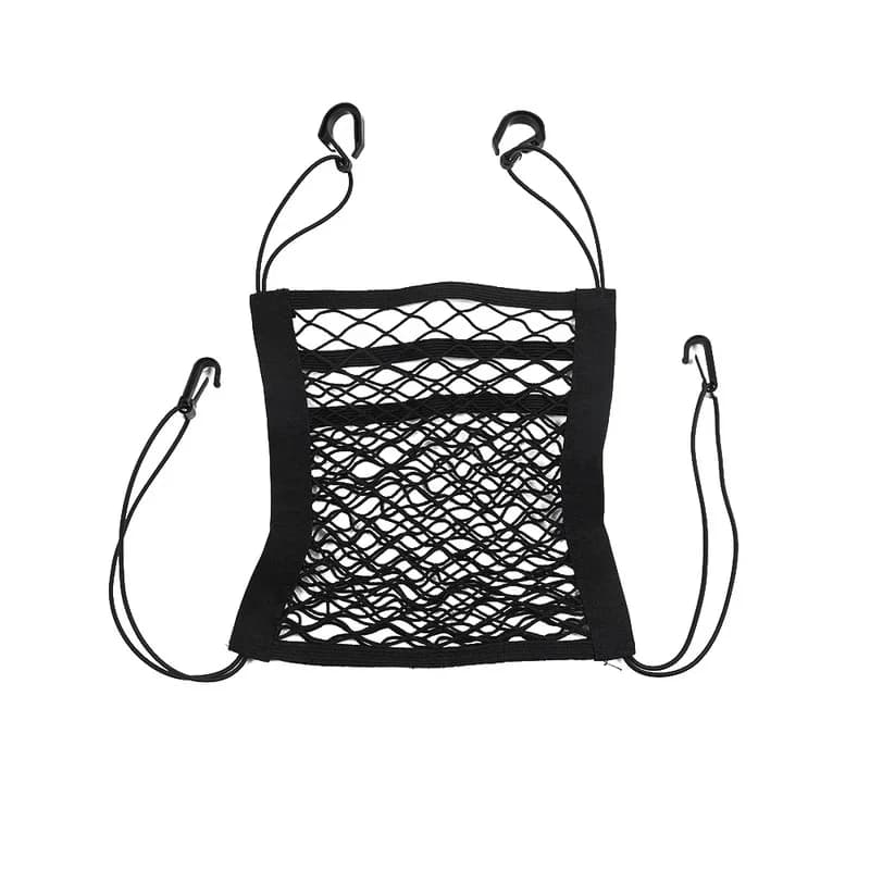 Car Storage Net Bag Between Seats Car Styling Storage Bag Elastic Mesh Net Organizer Auto Accessories
