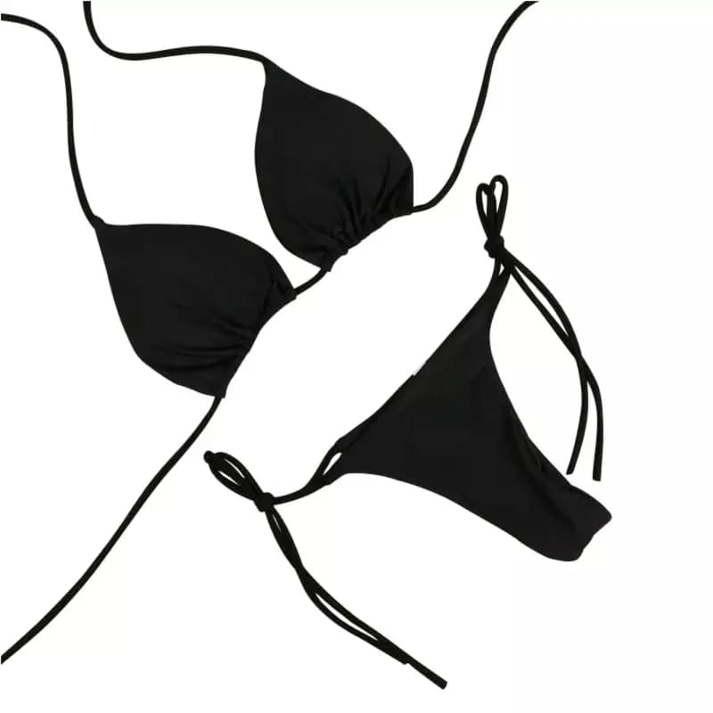 European and American Neck Strap Bikini Sexy Swimsuit WOMEN'S Split Strap Adjustable Multicolor SWIMSUIT SET