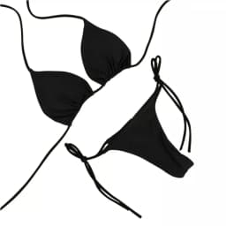 European and American Neck Strap Bikini Sexy Swimsuit WOMEN'S Split Strap Adjustable Multicolor SWIMSUIT SET
