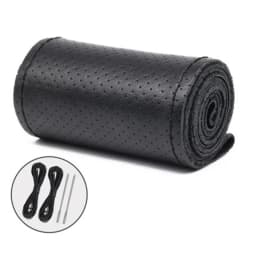 Car Steering Wheel Braid Cover Universal Fiber Leather Car Steering-wheel With Needles And Thread Auto Interior Accessories