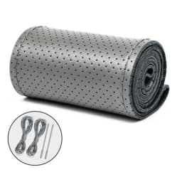 Car Steering Wheel Braid Cover Universal Fiber Leather Car Steering-wheel With Needles And Thread Auto Interior Accessories