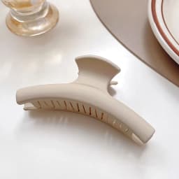 Women Elegant Brown Beige Flower Geometric Hair Claw Lady Temperament Solid Hair Clip Toothed Hairpin Fashion Hair Accessories