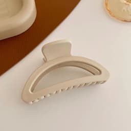 Women Elegant Brown Beige Flower Geometric Hair Claw Lady Temperament Solid Hair Clip Toothed Hairpin Fashion Hair Accessories